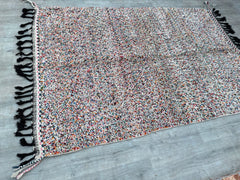 169 x 253 cm = 5.5 x 8.3 ft Moroccan rug minimalist striped design - Beni ourain rug - Handmade berber rug - Custom size rug - Wool area rug - Living room rug