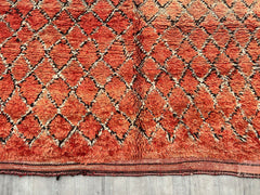 171x313 cm = 5.6 x 10.3 Handmade Moroccan Rug – Authentic Vintage Boujaad & Azilal Wool Carpet