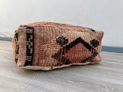 Moroccan pouf, kilim pouf, 60 cm x 60 cm x 20 cm pouf