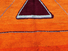 155 x 250 cm = 5.1 x 8.2 ft Amazing Beni Ourain Rug - Pink Rug - pink wool Beniourain Carpet- Unique Geometric Rug - woven rug- colorful rug - Moroccan Carpet