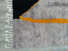161 x 232 cm = 5.3 x 7.6 ft Colorful Abstract Tapis Mrirt, laine de luxe, tapis berbère, beni ourain, teppich, tapis doux fait main, tapis marocain, beni mrirt, laine naturelle