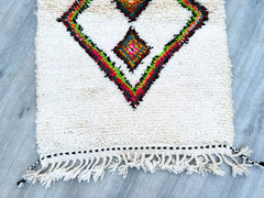 088x291 cm = 2.9 x 9.5 Geometric Handmade Moroccan Azilal Berber Runner Rug – Vintage Wool Carpet