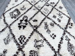 192x310 cm = 6.3 x 10.2 Handmade Moroccan Beni Ourain Wool Rug – Authentic Berber Carpet – Soft Lamb Wool – Custom Sizes – Fair Trade & Ethically Sourced
