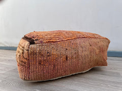 Handmade Moroccan Floor Cushion Cover - Vintage Kilim Pillow, Boho Pouf for Indoor & Outdoor, Bohemian Home Decor, Moroccan Pouf Ottoman