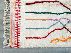 151 x 246 cm = 5.0 x 8.1 ft Beni ourain rug, Authentic Moroccan Rug, Custom Beni Ourain rug, Beni Large Moroccan Rug, White Black Rug, Custom rug, Housewarming Gift