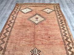 157x305 cm = 5.2 x 10.0 Vintage Moroccan Boujad Kilim Rug – Handmade Berber Carpet