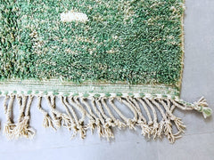 Moroccan Berber Rug - Green Wool Beni Ourain Carpet - Custom Large Area Rug for Living Room