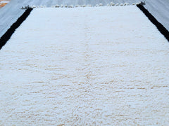 Custom Moroccan Beni Ourain Rug 8x10 – Handmade Wool Berber Carpet – Authentic Luxurious Moroccan Area Rug - WHITE BENI OURAIN Teppich -