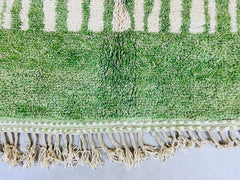 Custom Green Boujaad Rug, Orange Morrocan Rug, Soft Shag Wool Rug, Moroccan Berber Rug, Bohemian Rug, Custom Size Rug In All Sizes .