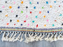 Colorful Dots Handwoven Moroccan Polka Dot Berber Rug – Authentic & Colorful