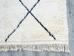 Diamonds Custom Moroccan Rug – Handmade Berber Wool Carpet – Boho Beni Ourain Area Rug for Home Decor