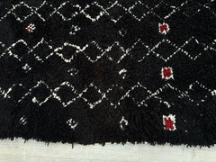 Authentic Moroccan Rug - Handmade Beni Ourain Wool Carpet - Custom Bohemian Area Rug for Living Room