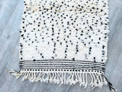 Black Dots Beni Ourain Moroccan Rug with Black Dots – Luxurious & Customizable