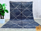 248 x 342 cm = 8.1 x 11.2 ft Diamonds Moroccan rug hand knotted - Beni ourain rug - Wool berber rug - Custom rug - Handmade rug - Genuine lamb wool - Morocco rug - Beni rug