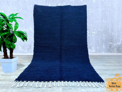 147 x 239 cm = 4.8 x 7.8 ft Gorgeous Beni Ourain Rug Runner- Moroccan Rug hand knotted- Rud Beniourain Carpet- Unique Geometric Rug- Moroccan Rug hand knotted