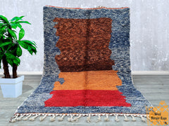 153 x 252 cm = 5.0 x 8.3 ft Colorful Abstract BeniOurain Carpet, Moroccan Rug, Large Area Rug, Personalized Rug, Abstract Rug, Bohemian Rug, New Style Rug