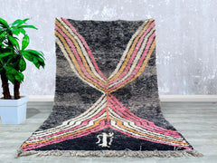 174 x 260 cm = 5.7 x 8.5 ft Large Moroccan Rug, Beni Ourain Colorful Rug, Custom Beni Ourain rug, Style Moroccan Rug, Custom rug