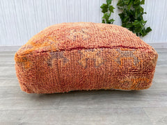 Moroccan Pouf Gift Set - Includes Pouf, Matching Pillow, and Cactus Silk Throw, Complete Boho Decor Bundle, Free Shipping