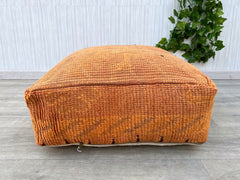 Vintage Moroccan Pouf Set - 3 Sizes (Small, Medium, Large), Kilim Covers, Boho Floor Seating, Perfect for Group Meditation