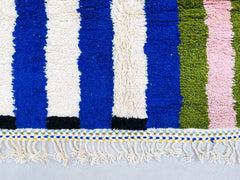 Colorful Azilal Rug – Custom Handwoven Moroccan Wool Carpet
