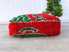Set of Pouf, Moroccan Kilim Pouf, Floor Pouf, Vintage Moroccan Ottoman, Square Pouf, Yoga Meditation Cushion, Outdoor Kilim Pillows.