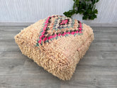 handmade Pouf, Bohemian Pouf, Berber Pouf, Kilim Pouf, Ottoman Pouf,