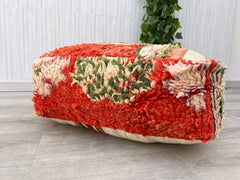 Morocco Kilim Pouf, moroccan pouf ottoman, Vintage Moroccan Ottoman, Yoga Meditation Poof, Outdoor Kilim Poufs,moroccan pouf home decor