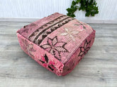 moroccan pouf , kilim pouf, 60x60x60 cm pouf, pet bed, home decor