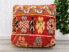 Vintage Moroccan kilim,berber bujaad pillow , decorative pillow , berber cushion , berber vintage wool Cushion Cover