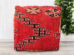 round kilim pouf Multi Color Amazing Morocco.vintage moroccan kilm pouf .Beni ouarin square pouf .outdoor kilm pouf.Yoga meditation.