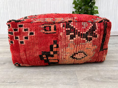 round kilim pouf Multi Color Amazing Morocco.vintage moroccan kilm pouf .Beni ouarin square pouf .outdoor kilm pouf.Yoga meditation.