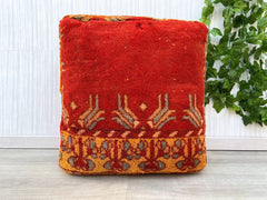 Pink Cactus Silk Pillow Cover, Moroccan Pink Sabra Cushion,Handmade Cactus Silk PillowCover, Berber Pillow Case,pink Boho Cushion 20×20