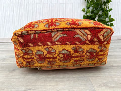 Pink Cactus Silk Pillow Cover, Moroccan Pink Sabra Cushion,Handmade Cactus Silk PillowCover, Berber Pillow Case,pink Boho Cushion 20×20