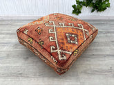 Moroccan Floor Cushion 2 Places Salon - Unstuffed 2 Seats Cushions + 2 Back Cushions + 4 Zipped Insert bags for stuffing