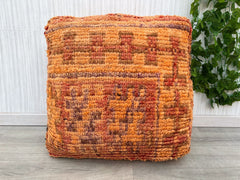 vintage pillow cover, Moroccan cushion, wool cushion, decorative kilim pillow cover, handwoven pillow case by Berber women.