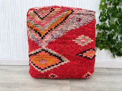Moroccan Pouf Ottoman home Decor - Round Handmade Leather Tan Brown Natural Pouf Ottoman, Footstool, Floor Cushion - New Home Gift !