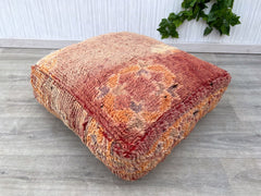 Moroccan Berber Pouf Floor Couch Floor Seating Unstuffed Complete set Long Floor Cushion + Stuffing Zipped Pouches, Moroccan Floor Sofa