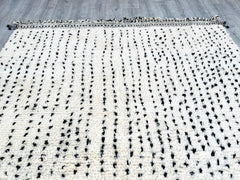 Moroccan Rug – Handmade Beni Ourain Rug – Minimalist Wool Carpet – Custom Made Berber Area Rug – Tapis Marocain – Large Natural Wool Rug