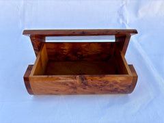 10"x7" Atlass Thuya Wood Burl Memory Keepsake all size , Moroccan Handmade Luxury Burl Grain Wedding Memory Box, Anniversary Gift , Multiple Sizes
