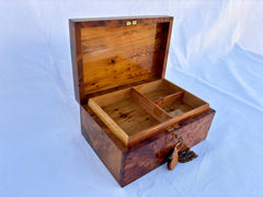 10"x7" Beautiful Thuya Wood Trinket Box Made in Morocco - Exquisite Patina Craftsmanship