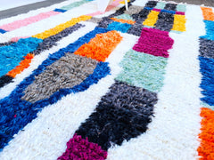 MOROCCAN RUG, Beni Ourain Rug, Morrocan Rug, Moroccan Handmade Wool Rug, Rug for Livinge Room, Funky Berber Rug, Boujaad Rug, Berber Rug.