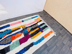 MOROCCAN RUG, Beni Ourain Rug, Morrocan Rug, Moroccan Handmade Wool Rug, Rug for Livinge Room, Funky Berber Rug, Boujaad Rug, Berber Rug.