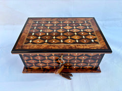 12"×8" Exquisite Moroccan Thuya Wood Jewelry Box, Moroccan Royal jewellery burl wooden box, Luxury handmade gift box for anniversary