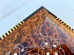 10"x7" Handmade Moroccan Thuya Wooden Jewelry Box thuya wood box made of thuya wood Box