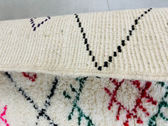 Diamonds Colorful Unique Azilal Berber Rug – Colorful Handwoven Moroccan Carpet
