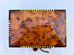 9"×6" Moroccan Thuya wood jewelry round Box, Gift idea,Craft work,Thuya tree,Jewelry Box, Watch Box, Wooden Box, Jewerly Wooden Box, Thuya Box