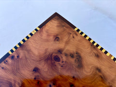 9"×6" Moroccan Thuya wood jewelry round Box, Gift idea,Craft work,Thuya tree,Jewelry Box, Watch Box, Wooden Box, Jewerly Wooden Box, Thuya Box