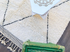 Diamonds Handmade Moroccan Beni Ourain Rug – Authentic Berber Wool Carpet