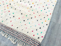 Custom Moroccan Rug - Handmade Wool Berber Carpet - Beni Ourain Style Area Rug for Living Room