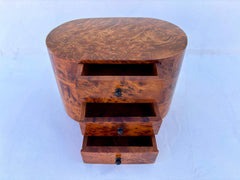 10"x6" Moroccan jewellery Box,large lockable thuya wooden burl Jewelry Box organizer with key,Christmas Couples gift,wedding wood memory box